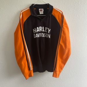 Harley davidson zip up sweatshirt sz large